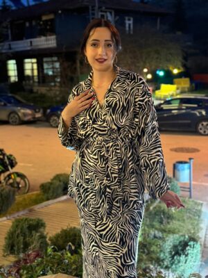 Zebra desen etekli takım