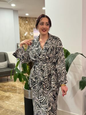 Zebra desen etekli takım
