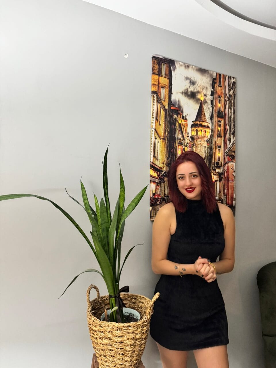 Peluş Mini Elbise