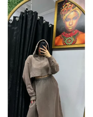 Antik kahve Etekli takım