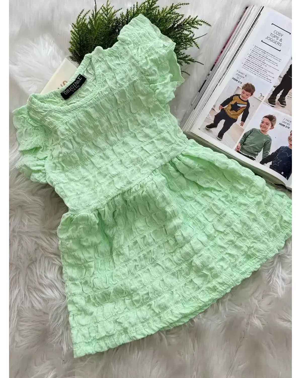 Bürümcük Çocuk Elbisesi1.Kalite Tam Kalıp 1 Bürümcük Çocuk Elbisesi1.Kalite Tam Kalıp