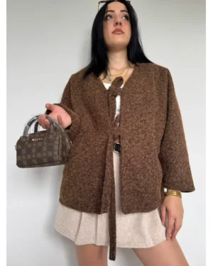 Kahverengi Kırçıllı Ceket