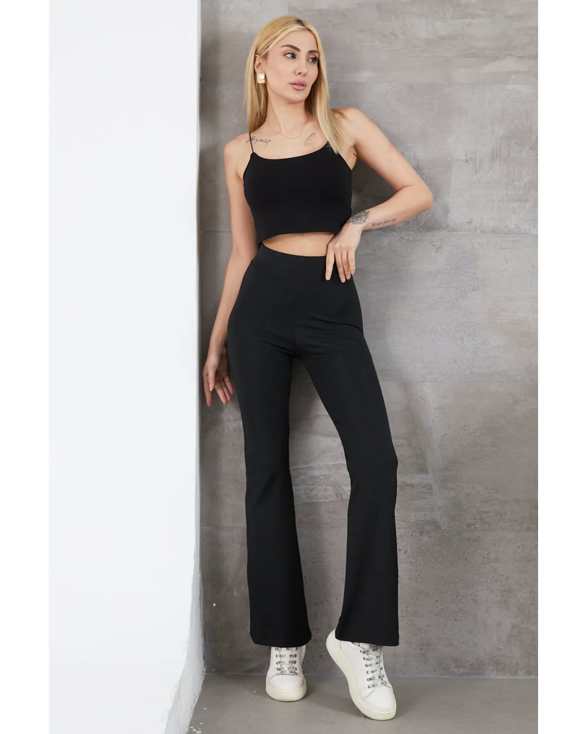 İspanyol Paça Tayt 4 İspanyol Paça Tayt - Görsel 4