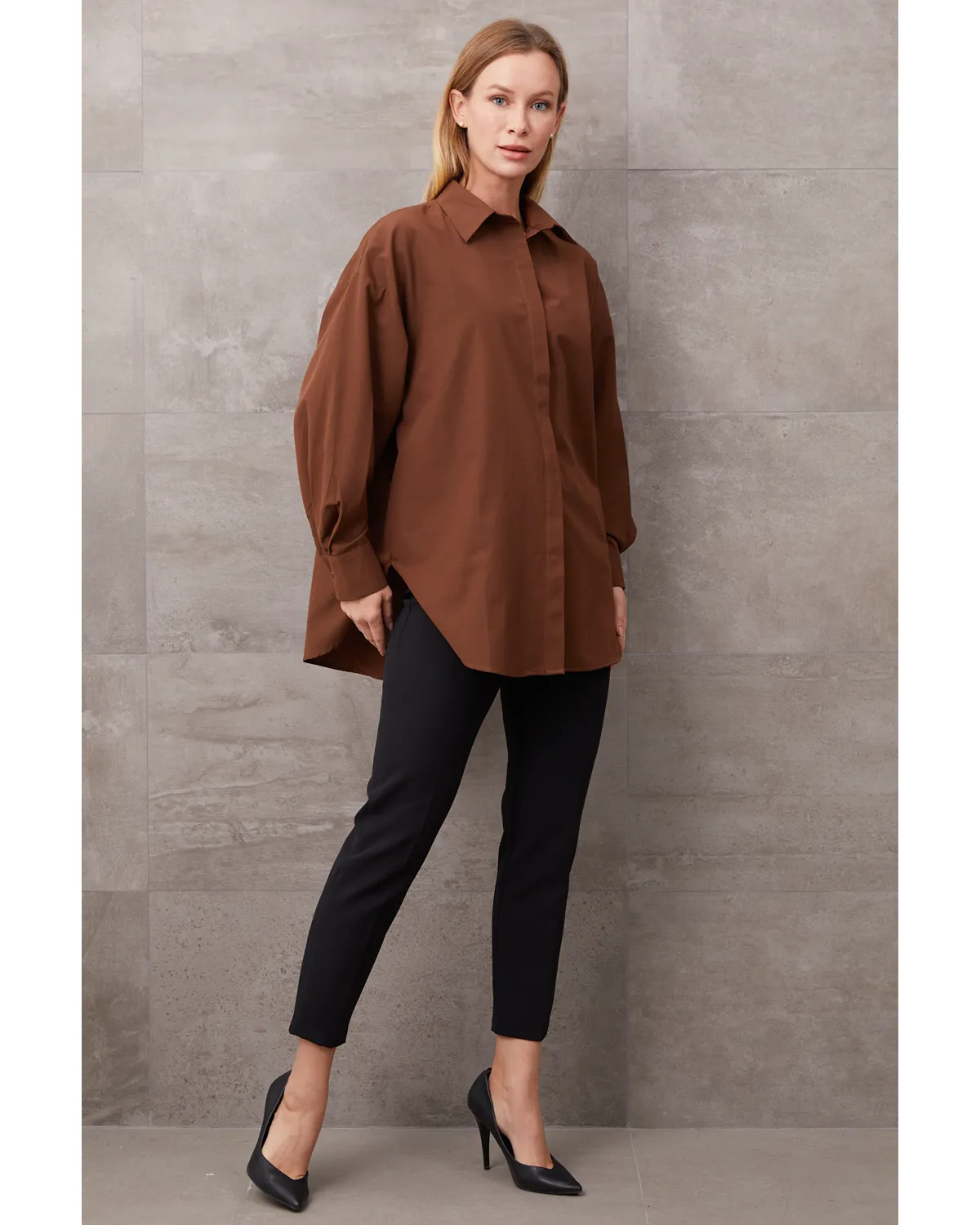 Basic Oversize Gömlek 2 Basic Oversize Gömlek - Görsel 2