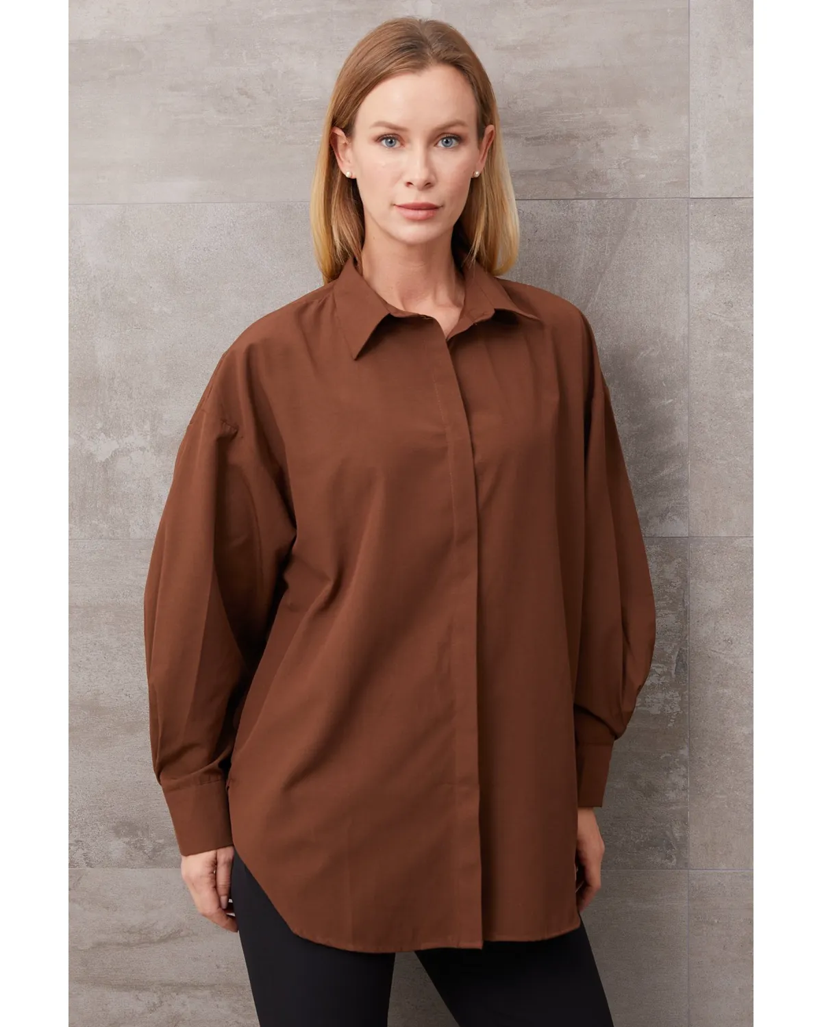 Basic Oversize Gömlek 4 Basic Oversize Gömlek - Görsel 4