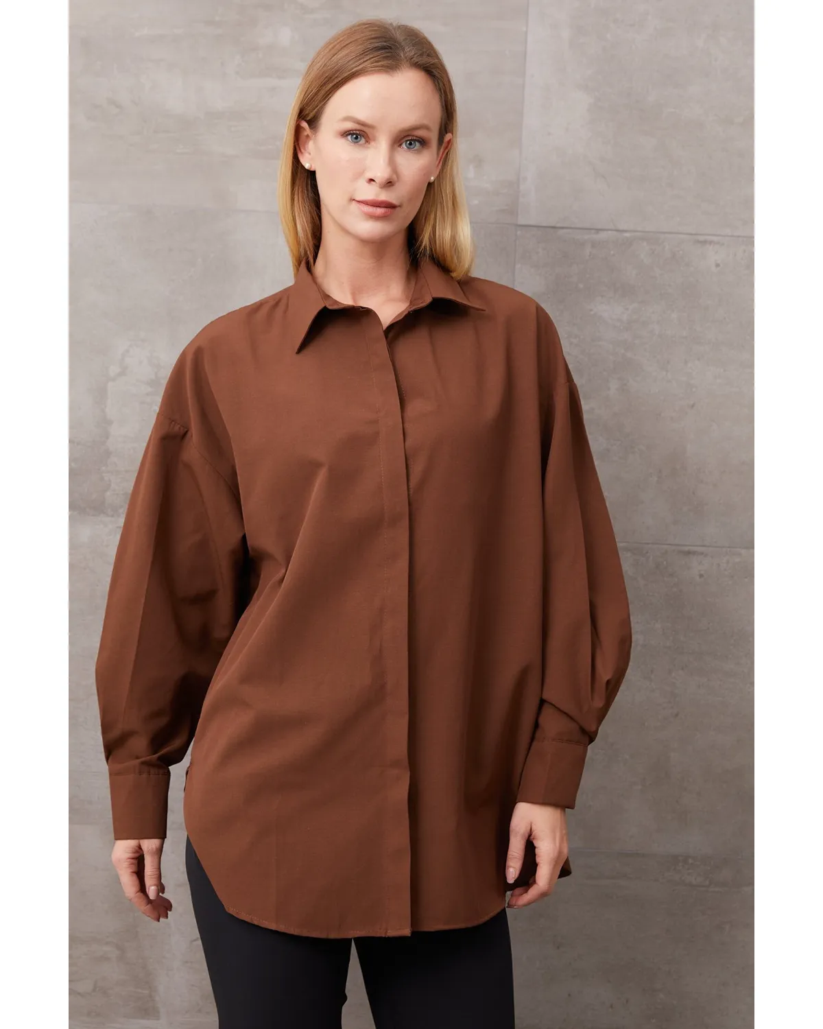 Basic Oversize Gömlek 5 Basic Oversize Gömlek - Görsel 5