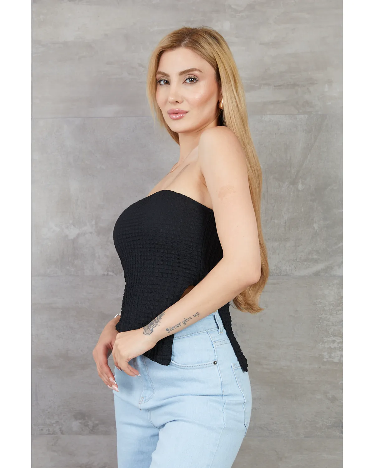 Bürümcük Kumaş Straplez Büstiyer 2 Bürümcük Kumaş Straplez Büstiyer - Görsel 2