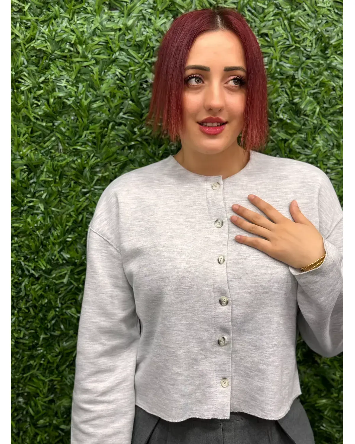 Önden Düğmeli Hırka 2 Önden Düğmeli Hırka - Görsel 2