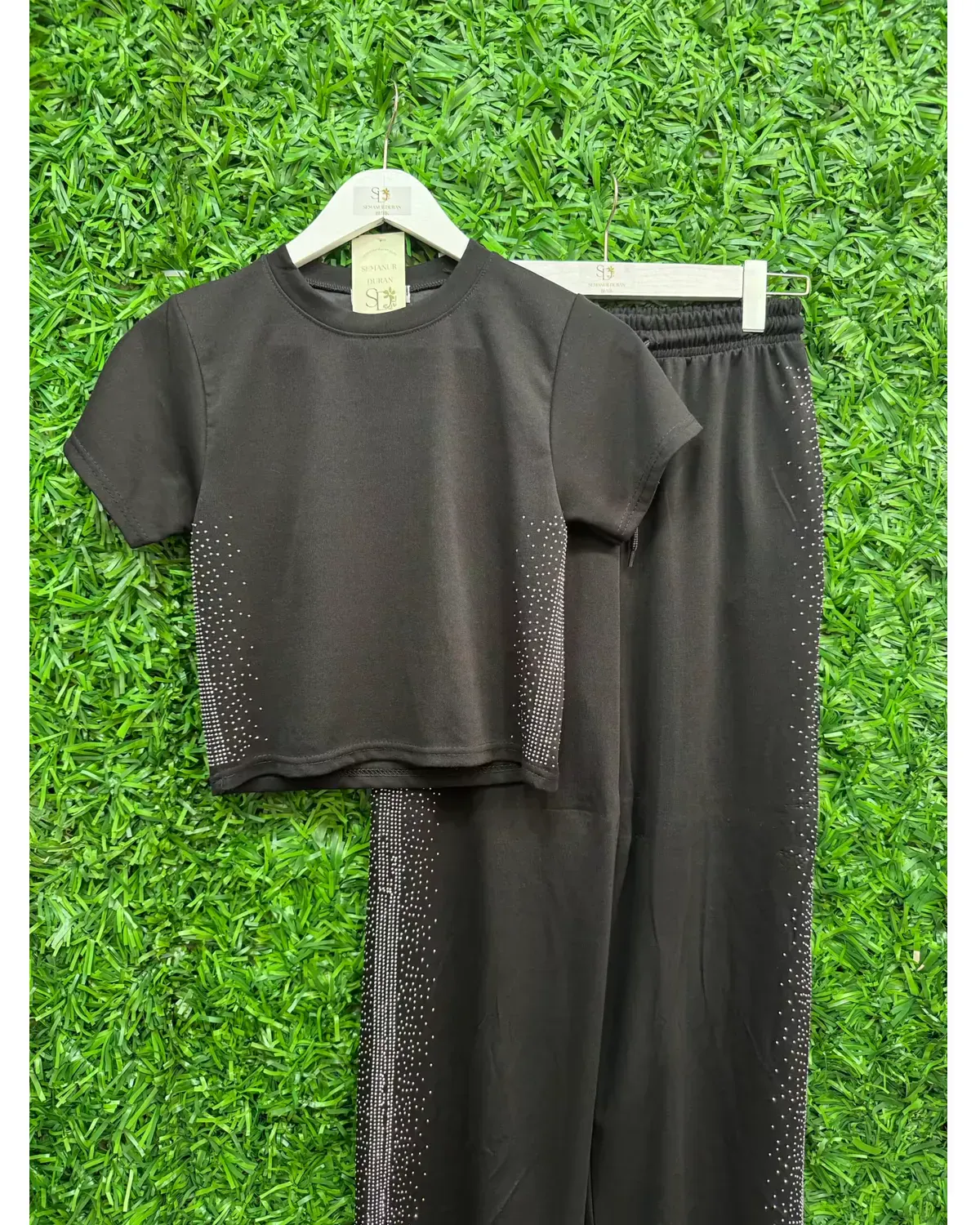 Taşlı Crop Takım 2 Taşlı Crop Takım - Görsel 2