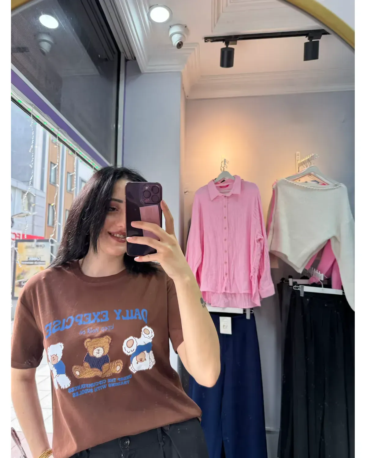 Kahverengi Ayıcıklı Tişört 1 Kahverengi Ayıcıklı Tişört