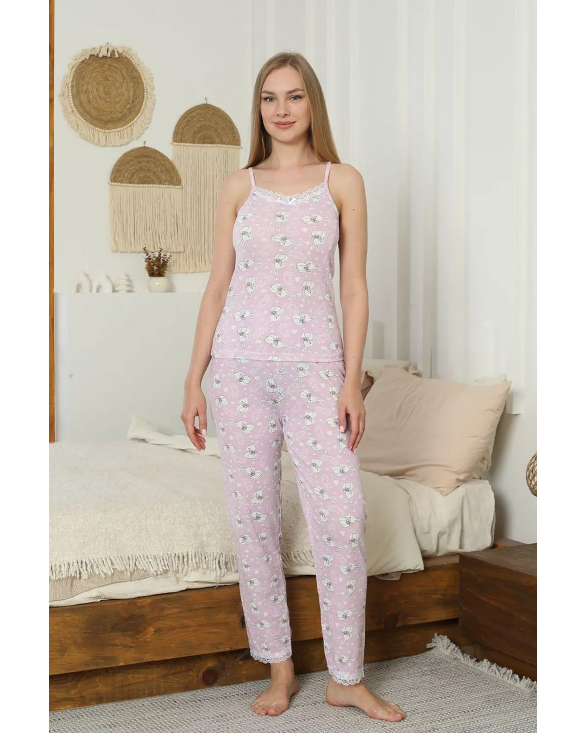 İp Askılı Pijama Takımı 4 İp Askılı Pijama Takımı - Görsel 4